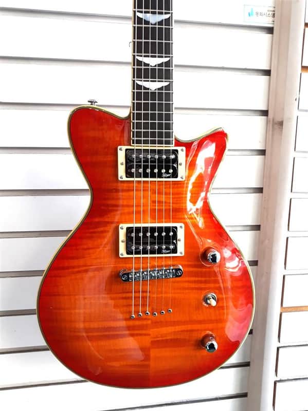 Hoyer HEG 515 NHB Ern Prestige Electric Guitar Mahogany 22 Frets Korea H-H image 1