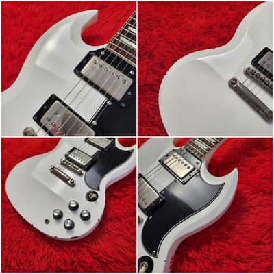 Burny RSG-60 '63 Revival Series - SG Standard - 1988 - White - Original VH-3 Pickups - Made In Japan MIJ image 5