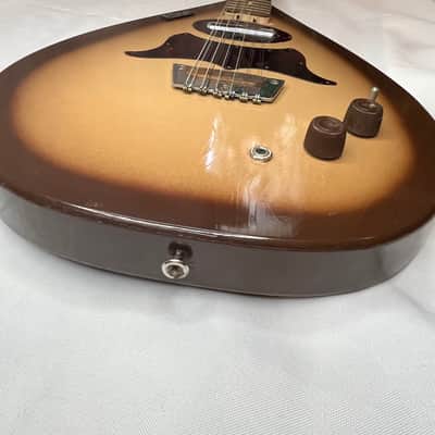 Danelectro Bellzouki 7010 Single Pickup 12-String 1961 - 1969 - Brown Burst image 12