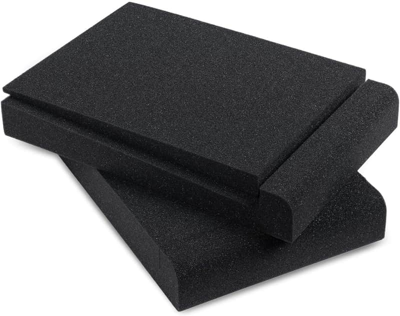 Studio Monitor Isolation Pads for 5 Inch Monitors, Pair of Two High Density Acoustic Foam image 1