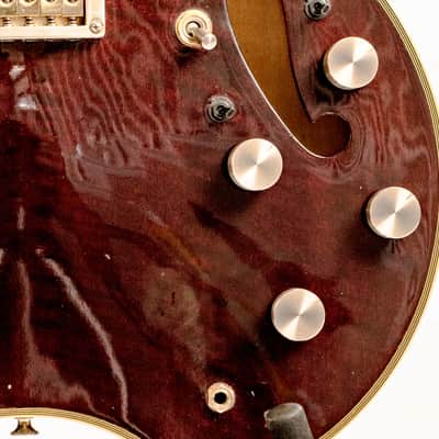 Daion Headhunter HH-555 Burgundy 1983? w/ Hardshell Case image 5