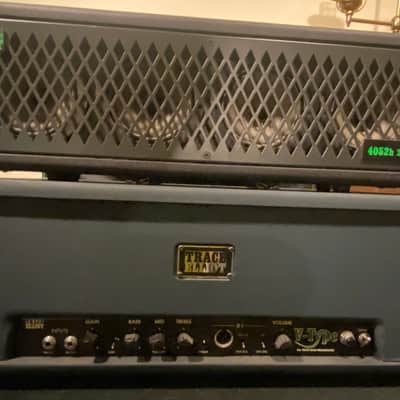 Trace Elliot 220 watt all tube (V-4 type) 80s, 90s Green tolex and carpet image 2