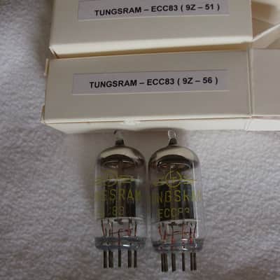 2 X NOS 1970s Tungsram ECC83 ( Platinum Matched Pair ) - Extremely strong emission! Same date codes! image 3