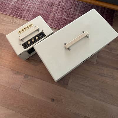 Vox AC4TVH Head + V112TV 1x12 Matching Cab – Cream (2010, Early Production) image 4