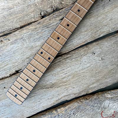 Guitar Mill S-Style Replacement Neck / 1 pc. Roasted Maple / Black Binding (#GIN-2520) image 12