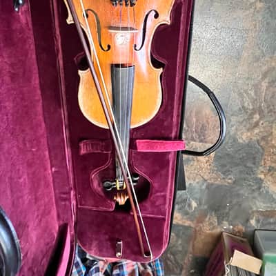 Unbranded German made 4/4 full size violin 20th century - Natural image 13