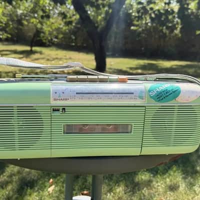 Sharp QT-50H(GR) Rare Vintage Boombox Working Original Strap Retro Tape Player Warranty image 10