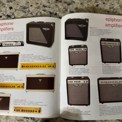 Epiphone Catalog 2003 Dot Les Paul SG flying V Explorer Noel Gallagher supernova union Jack Riviera casino John Lennon Zakk Wylde ace frehley classic custom black beauty standard 56 Goldtop Goth Thunderbird image 17