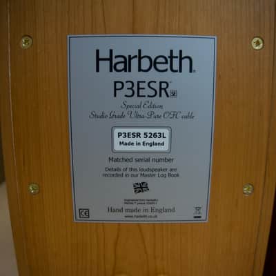 Harbeth P3ESR Special Edition Cherry Book Shelf Speakers - Open Box w/ Warranty image 7