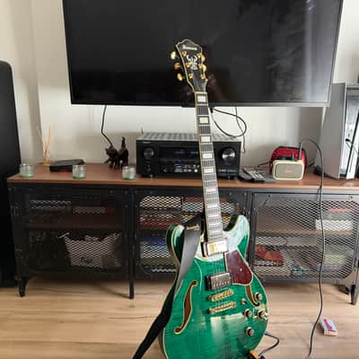 Ibanez AS93FM-TMG with setup image 2
