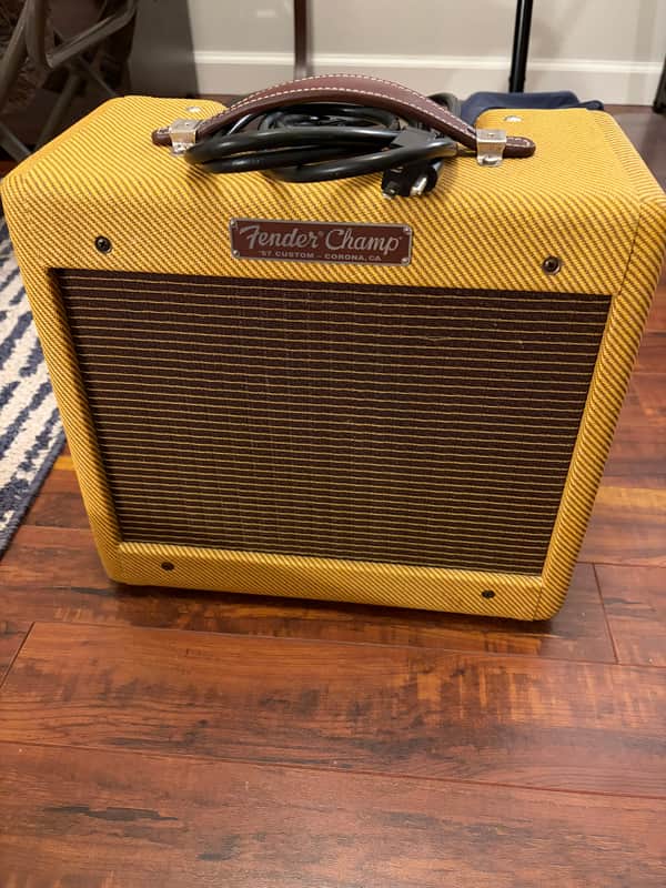 Fender '57 Custom Champ 2-Channel 5-Watt 1x8" Guitar Combo 2016 - Present - Lacquered Tweed image 1