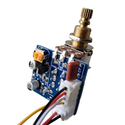 Boffin FX Push-Push Onboard Guitar Preamp Booster & Tone Control 20dB 250K Active Upgrade image 3
