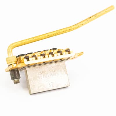 Vintage Floyd Rose Original Series Tremolo System Gold w/ Locking Nut & Arm image 6