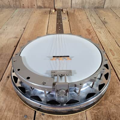 Framus Tenor 4 String Banjo 1960s w/ Chipboard Case image 7