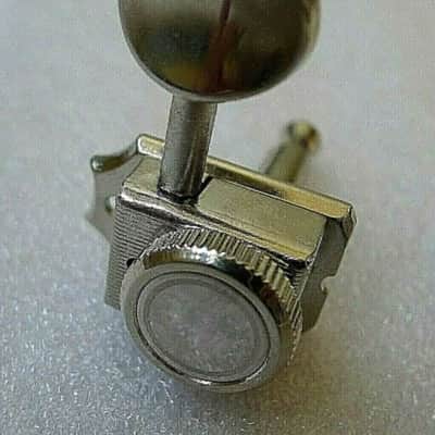 6R Vintage Guitar Inline Locking Machine Heads Tuners Pegs image 2