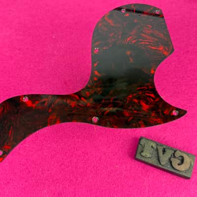 General Vintage Tone ®️ Custom Vintage Brown Tortoise Nitrate celluloid Pickguard For Gibson® SG® Junior - Brown tortoise Nitrate celluloid image 1