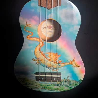 Luna Aurora AR2 Soprano Uke - Yellow Dragon image 2