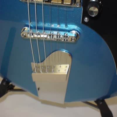 Supro 2010BM Island Series Jamesport Electric Guitar - Ocean Blue Metallic image 2