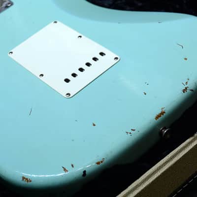 Fender Custom Shop 1960 Stratocaster Relic Sonic Blue 2001' image 11