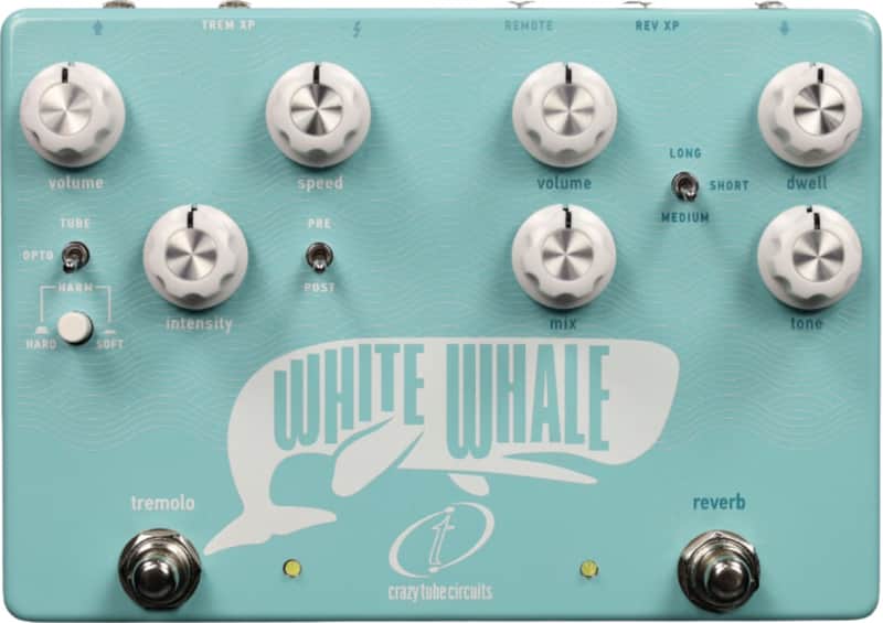 Crazy Tube Circuits White Whale V2 Spring Reverb/Tremolo Effects Pedal image 1