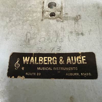 1973 W&A (Gretsch shells + hardware) “Perfection” Drum Set - Blue Oyster Pearl, Walberg and Auge image 8