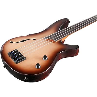 Ibanez SRH500FNNF Bass Workshop Electric Bass Fretless Natural Browned Burst image 6