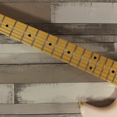 Fender Custom Shop LTD 70th Anniversary 1954 Hardtail Stratocaster DLX Closet Classic - Super/Super Faded Aged Shell Pink image 4
