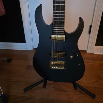 Ibanez RGIXL7-BKF Iron Label 2020 - Present - Black Flat image 3