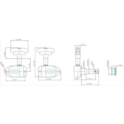 Imperial 3 Per Side Tuners-Chrome image 5