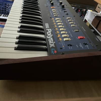 Korg PolySix 1980s - Navy Blue (Kiwi Six mod, midi) owned by Junkie XL, professionally serviced in 2025 image 3