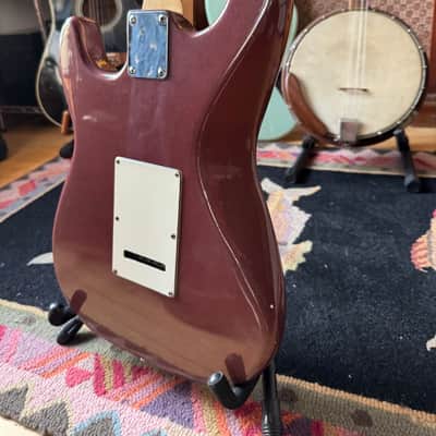 Lotus Stratocaster Copy 1980s - Creamy Plum image 10