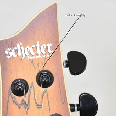 Schecter C-1 Exotic Spalted Maple Guitar Natural B-Stock 0313 image 9