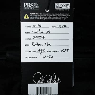 PRS Custom 24 w/ 10-Top, Brazilian Rosewood, DMO Pickups- Aquableux Purple Burst 2026 (0419215) image 18