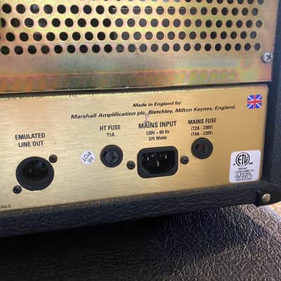 Marshall JCM 2000 TSL 100 Triple Super Lead 3-Channel 100-Watt Guitar Amp Head & Marshall 1960 Vintage 4x12 Speaker Cabinet on wheels image 5