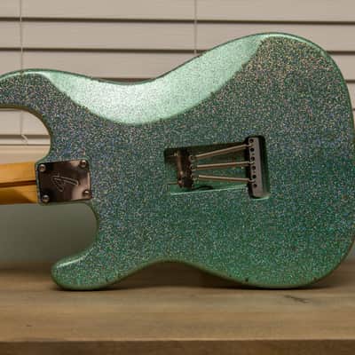 Fender - RLR Partscaster Stratocaster -  Aged Irish Mist Halo-Flake Sparkle  - Robert Cray Pickups image 13