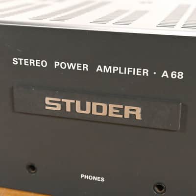 Studer A68 Stereo Power Amplifier CG00Z45 image 5