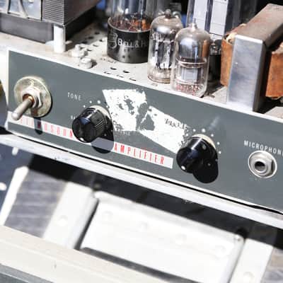 Austen Hooks Projector Amp, Rare- Vintage Filmosound 6V6 Tube Amplifier & Anvil Case, Blake Mills! image 6