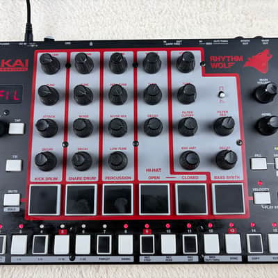 Akai Rhythm Wolf Analog Drum Machine and Bass Synthesizer 2014 - Present - Black image 1
