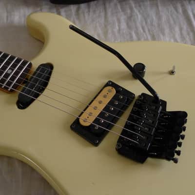 ESP Made 1986 Japan Kramer EK-1BF Gorgeous White, Clean, RARE Original Leather Gigbag! image 7