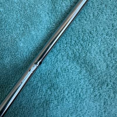 Ludwig One Knurled Gull Wing Left Side Bass drum spur leg 9.5mm - 9”Long 60s - Chrome image 9