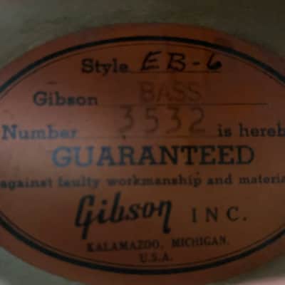 1960 Gibson EB-6 image 14