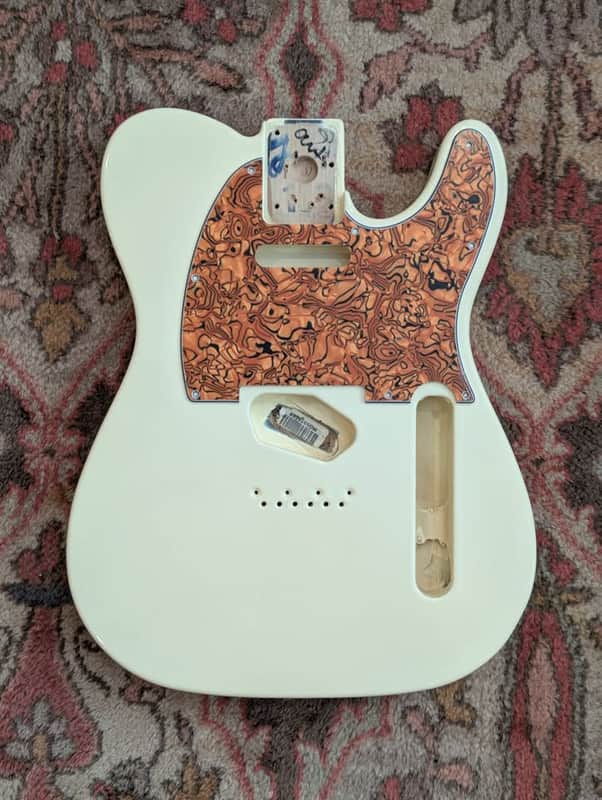 Fender Telecaster Deluxe Nashville Electric guitar body 2017-2021 - White Blonde with 2 pickguards image 1