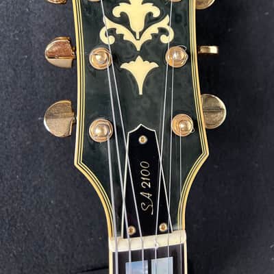 1983 Yamaha SA-2100 Semi-Hollow Electric Guitar – Black – Made in Japan – Original Hard Case image 8