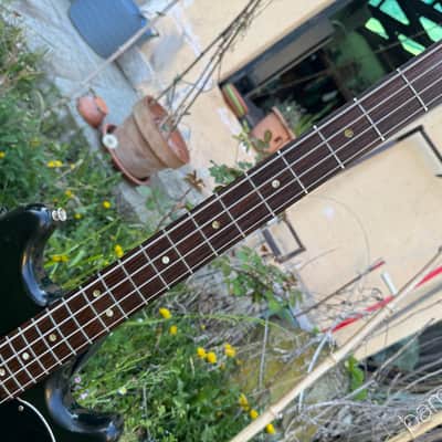 1978 Fender Musicmaster Bass - Black - Light Weight - OHSC image 6