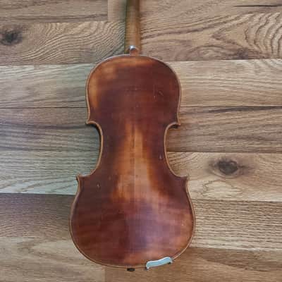 Vintage 1920's John Juzek 1/4 size violin with bow image 5