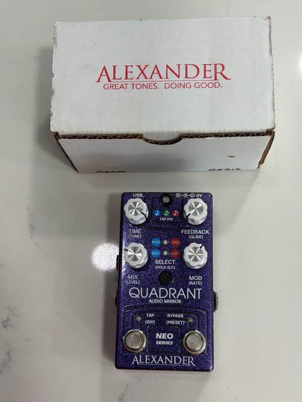 Alexander Pedals Quadrant Audio Mirror - Purple Sparkle image 1