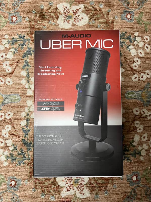 M-Audio Uber Mic USB Microphone 2010s - Black image 1