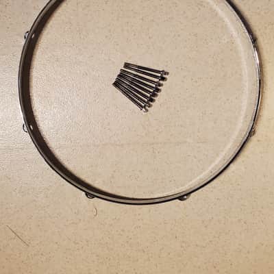 VTG 1970 PEARL 15"x12" Gold Satin "Phenolic" Power Tom Drum  - Gorgeous Clean A+ image 5