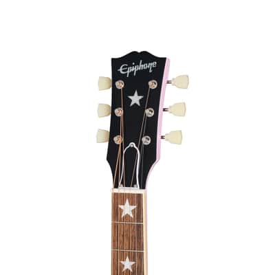Epiphone J-180 LS Acoustic Electric Guitar Pink image 6