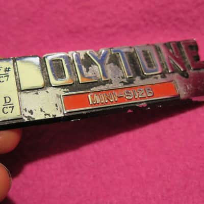 vintage Polytone metal logo for MINI-s12B mini-brute S12L baby brute amp amplifier image 6